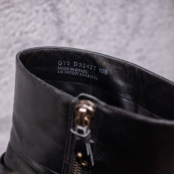 Cole Haan Boots Women 10 B Black Comfort Soles Air Heels Harness Zip D32427 - Picture 6 of 10